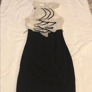 BCX white and black dress